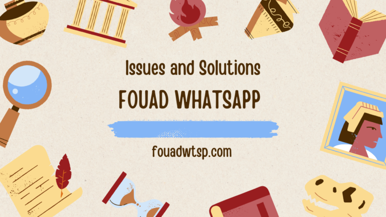 issues and solutions in Fouad WhatsApp